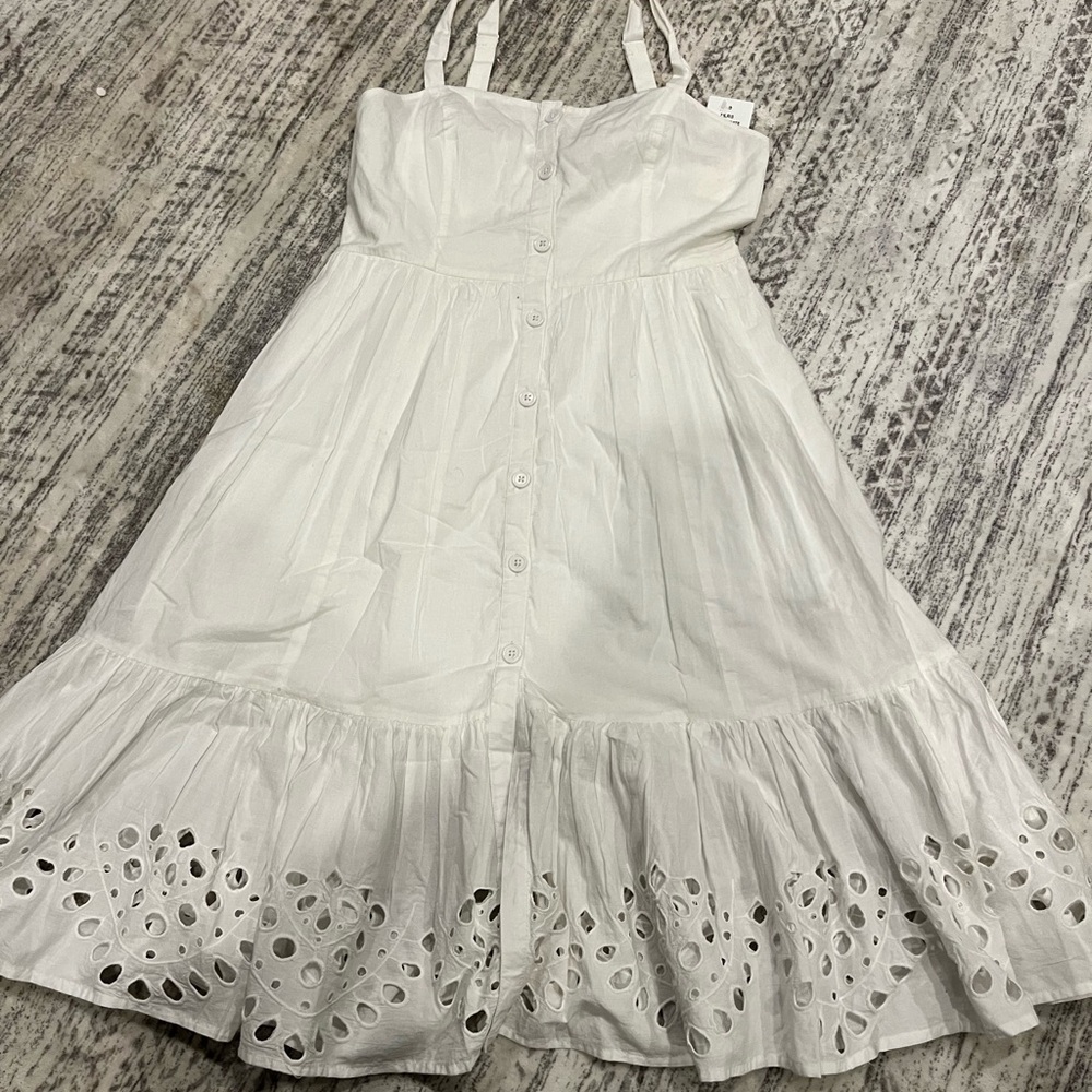 French Connection Ivory Sleeveless Dress